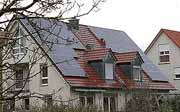 Photovoltaikanlage auf Doppelhaus